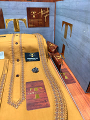 OSM-1167 A GOLD CAMEL NISHAN-E-NOOR  KURTA SALAWAR (PREMIUM OSMANI EMBROIDERY PATHANI)