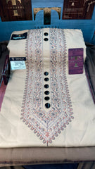 BADALSHAH GOLDEN DUNE MULTI COLOUR KASHMIRI EMBROIDERY UNSTICHED FULL KURTA SALWAR PATHANI (J. FABRIC IMPORTED) “Pics are clicked in HD cameras. Original color may vary from mobile to mobile depending on your handset. – Tawakkal Tex”