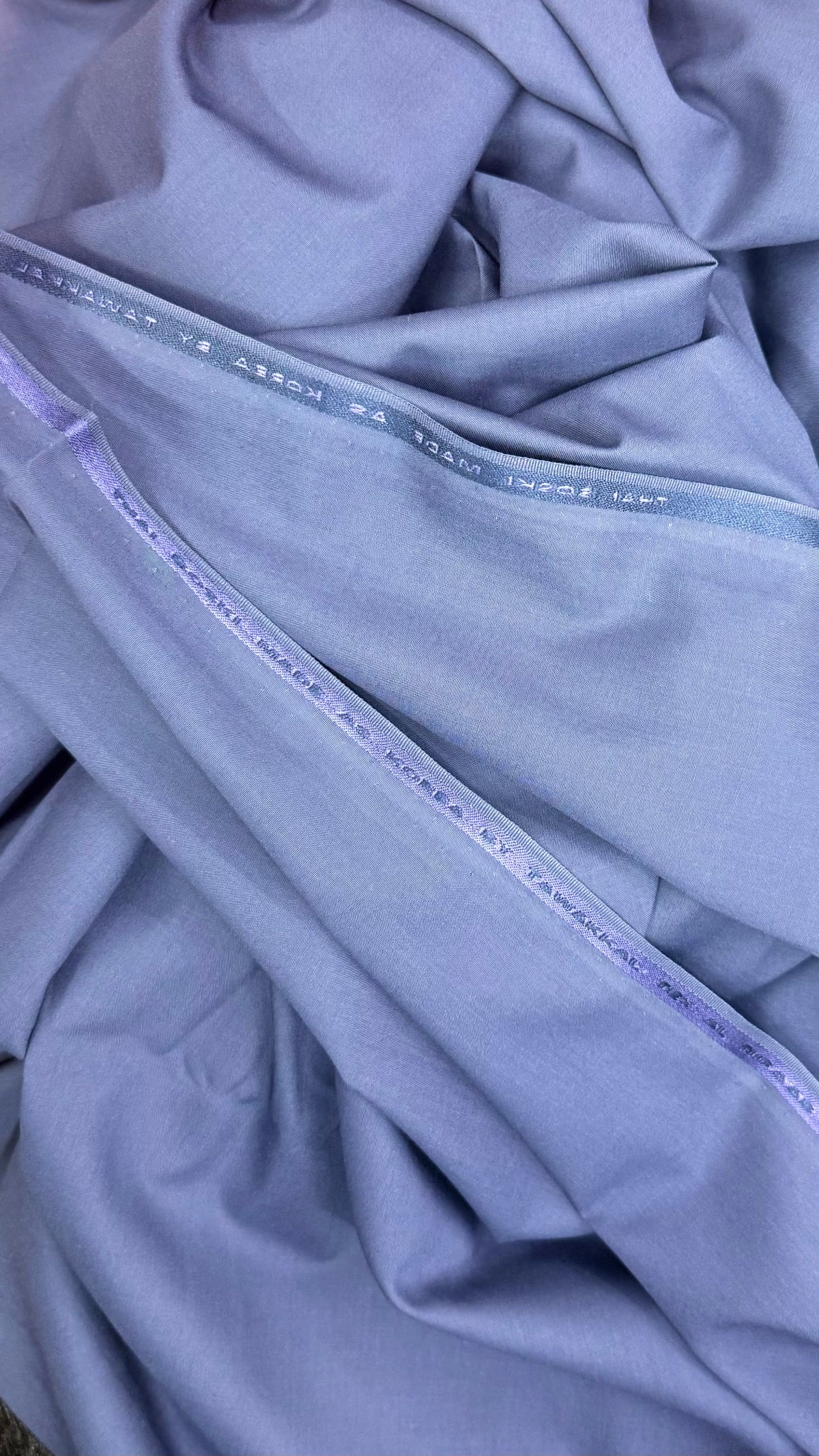 BOSKI KING BlueGrey Premium Boski Unstitched Kurta Salwar Fabric  (TAWAKKAL TEX)