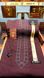 -51 DEEP MAHROON ROYALE KURTA SALAWAR (PREMIUM SULEMANI EMBROIDERY PATHANI)