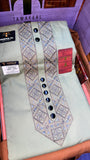 COLOUR KASHMIRI EMBROIDERY UNSTICHED FULL KURTA SALWAR PATHANI Tawakkal Tex”