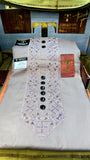 ROSE DUST 110-01 MULTI COLOUR KASHMIRI EMBROIDERY UNSTICHED FULL KURTA SALWAR PATHANI Tawakkal Tex”