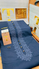 SULAIMAN SULAIMANI NAVY BLUE D06C04 KURTA SALAWAR (SULEMANI AZIZI EMBROIDERED COLLECTION)