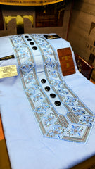 ZARGHAM SKYLINE 109-06 MULTI COLOUR KASHMIRI EMBROIDERY UNSTICHED FULL KURTA SALWAR PATHANI (J. FABRIC IMPORTED) “Pics are clicked in HD cameras. Original color may vary from mobile to mobile depending on your handset. – Tawakkal Tex”