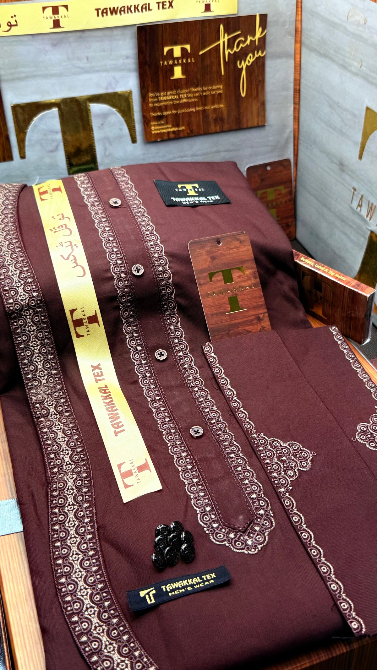 -72 DEEP MAHROON ROYALE KURTA SALAWAR (PREMIUM OSMANI EMBROIDERY PATHANI)