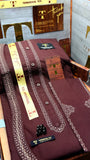 -72 DEEP MAHROON ROYALE KURTA SALAWAR (PREMIUM OSMANI EMBROIDERY PATHANI)
