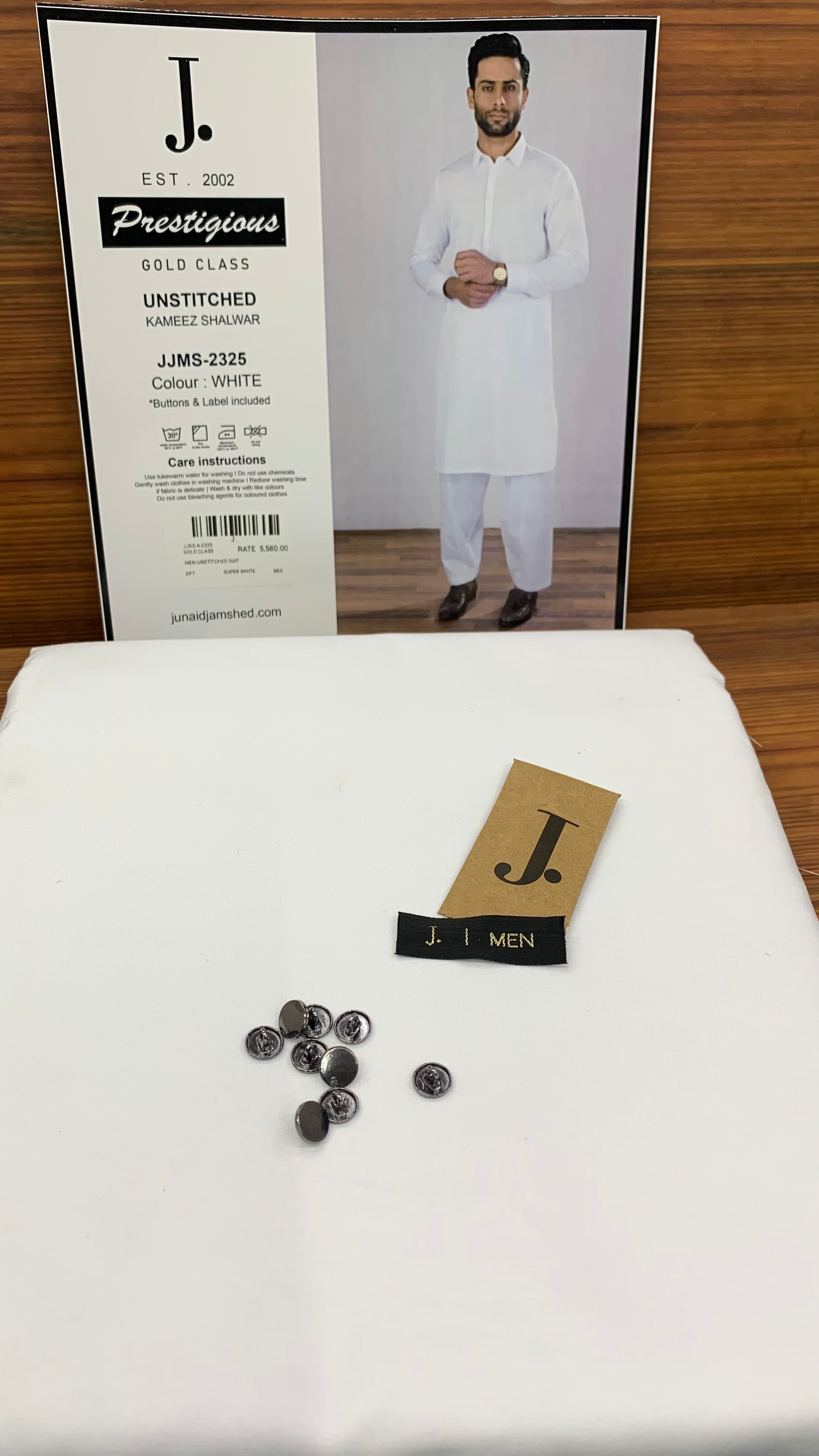 J. JJMS-2325 -MILK WHITE- (JUNAID JAMSHED)