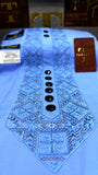 SKYLINE 110-06 MULTI COLOUR KASHMIRI EMBROIDERY UNSTICHED FULL KURTA SALWAR PATHANI Tawakkal Tex”