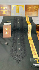 JET BLACK SOBAN D01C08 KURTA SALAWAR (SULEMANI AZIZI EMBROIDERED COLLECTION)