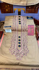 ZARWAAL AMBERWOOD 101-04MULTI COLOUR KASHMIRI EMBROIDERY UNSTICHED FULL KURTA SALWAR PATHANI (J. FABRIC IMPORTED) “Pics are clicked in HD cameras. Original color may vary from mobile to mobile depending on your handset. – Tawakkal Tex”