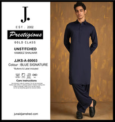 J. JJKS-A-80003 - BLUE SIGNATURE (JUNAID JAMSHED)