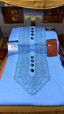 SKYLINE 104-06 MULTI COLOUR KASHMIRI EMBROIDERY UNSTICHED FULL KURTA SALWAR PATHANI Tawakkal Tex”