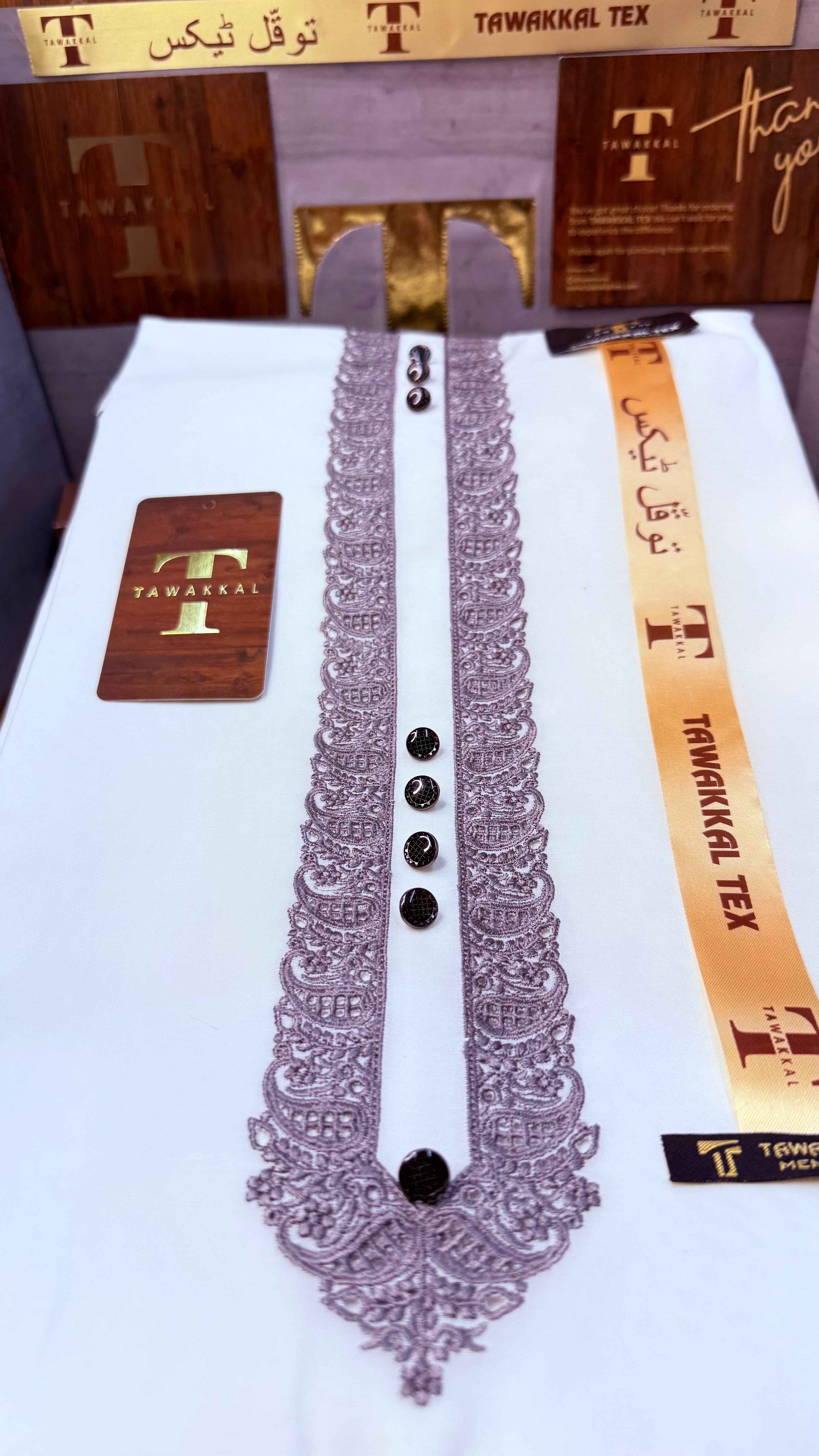 -A TABUR ORIGINAL GREY KASHMIRI IMPORTED KURTA SALWAR PATHANI.(WITH AQ365 PERFUME FREE)