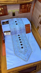 BADALSHAH SKYLINE 105-06 MULTI COLOUR KASHMIRI EMBROIDERY UNSTICHED FULL KURTA SALWAR PATHANI (J. FABRIC IMPORTED) “Pics are clicked in HD cameras.
Original color may vary from mobile to mobile depending on your handset.
– Tawakkal Tex”