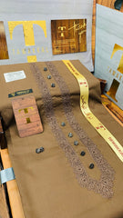 JAHANGIR CAMEL BROWN D03C03 KURTA SALAWAR (SULEMANI AZIZI EMBROIDERED COLLECTION)