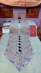 SUNEHRI CHINAR OLIVE GROVE 107-07 MULTI COLOUR KASHMIRI EMBROIDERY UNSTICHED FULL KURTA SALWAR PATHANI (J. FABRIC IMPORTED) “Pics are clicked in HD cameras. Original color may vary from mobile to mobile depending on your handset. – Tawakkal Tex”