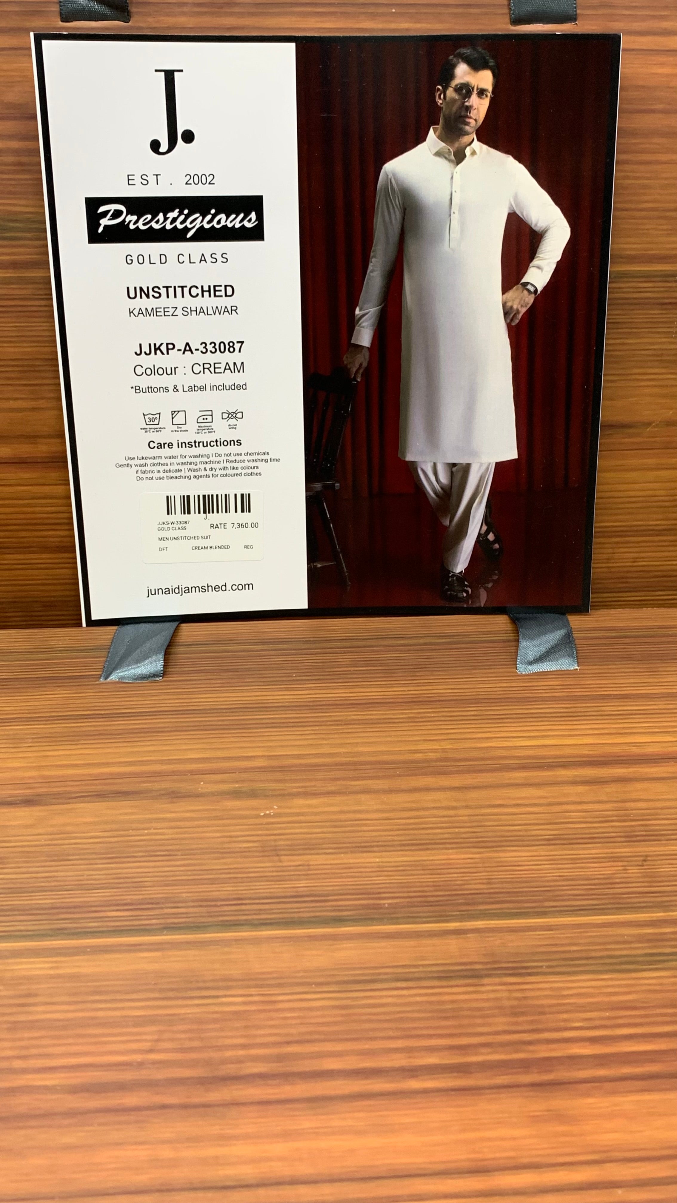 J.  JJKP-A-33087 - (CREAM WHITE) JUNAID JAMSHED