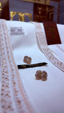 -SHAAN-E-MULK BOSKI KING WHITE ADVANCE TARKASHI EMBROIDERY UNSTICHED KURTA SALWAR PATHANI (TAWAKKAL TEX)