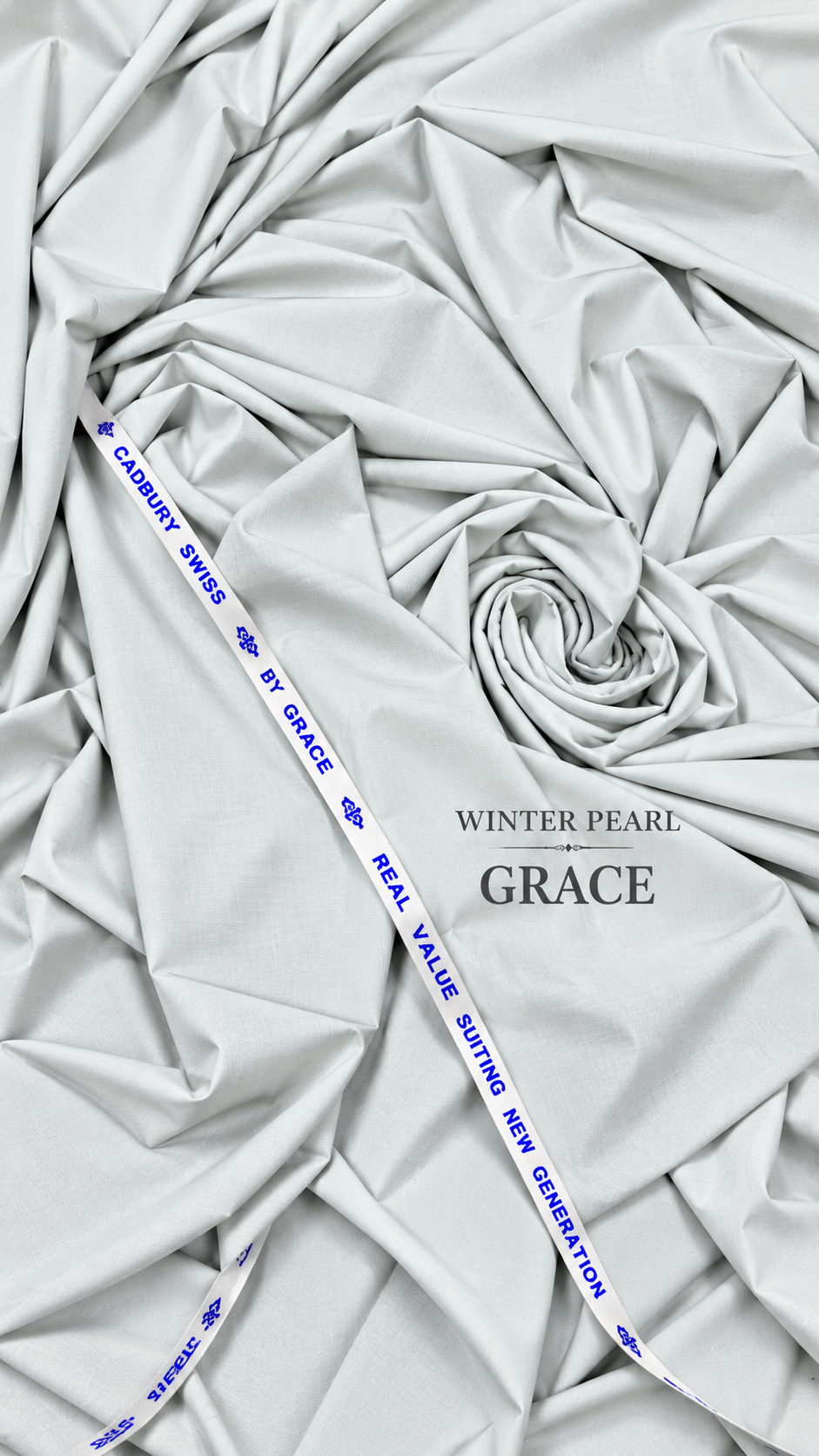 -GRACE CADBURY SWISS — WINTER PEARL Premium All Seasons Use Kurta Salwar Fabric 4.75MTR | 52 Width (GRACE INTERNATIONAL)