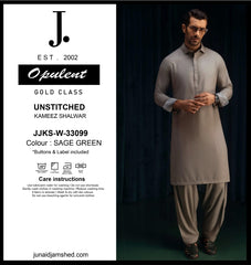 J. JJKS-W-33099 - SAGE GREEN (JUNAID JAMSHED)