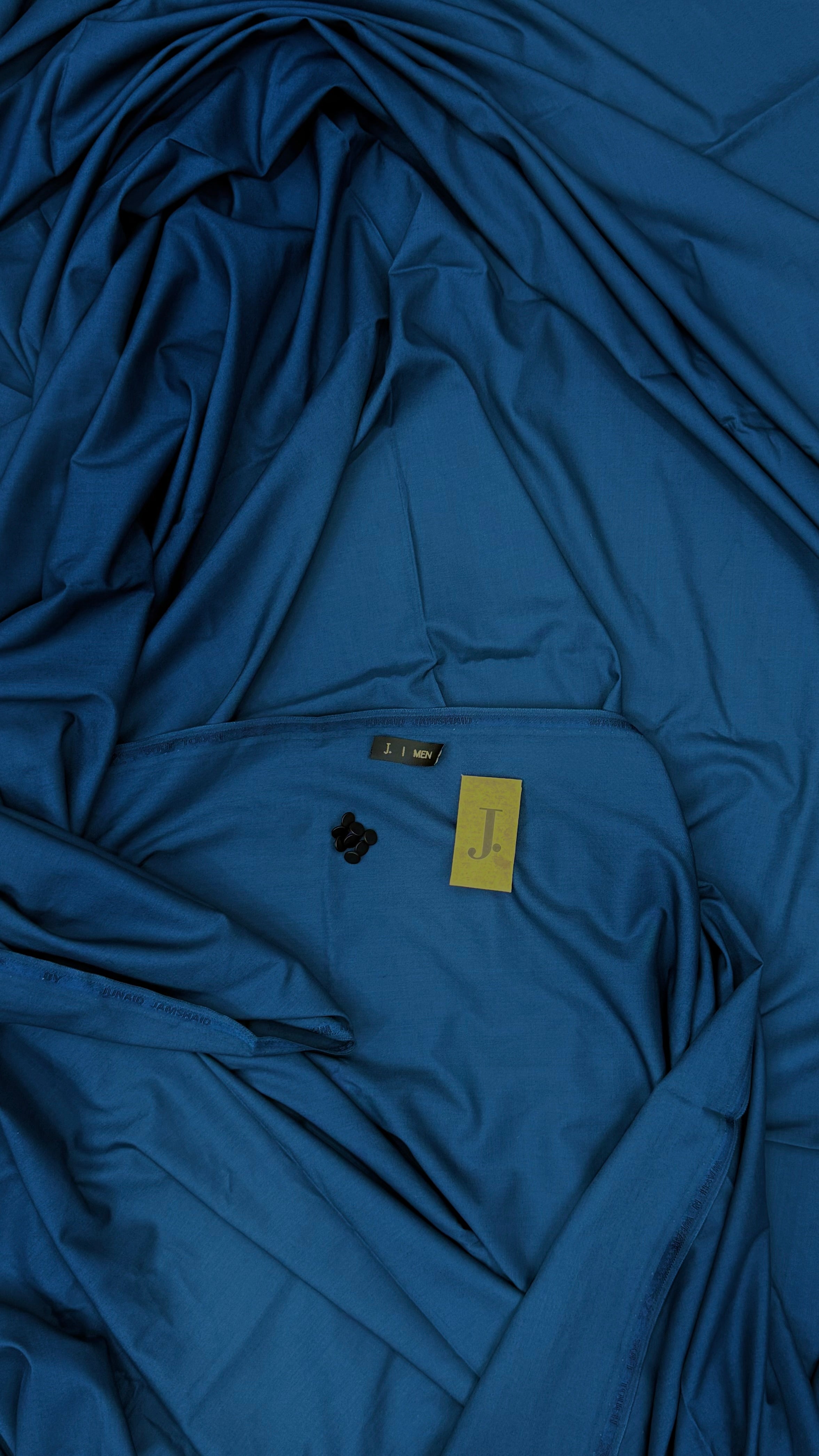 BOSKI Denim Blue (Dark Soft)  Premium Boski Unstitched Kurta Salwar Fabric