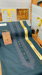 BADAR SULEMANI BOTTLE GREEN D05C02 KURTA SALAWAR (SULEMANI AZIZI EMBROIDERED COLLECTION)