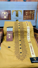 SULAIMAN SULAIMANI MUSTARD D06C01 KURTA SALAWAR (SULEMANI AZIZI EMBROIDERED COLLECTION)