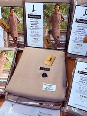 J.  JJKS-A-33344  -BROWN BLENDED- UNSTITCHED
KAMEEZ SHALWAR
MAKHMAL (JUNAID JAMSHED)
