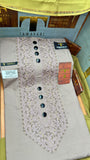 ROSE DUST 104-01 MULTI COLOUR KASHMIRI EMBROIDERY UNSTICHED FULL KURTA SALWAR PATHANI Tawakkal Tex”