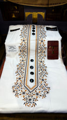 ZARWAAL OLIVE NOIR 101-10 MULTI COLOUR KASHMIRI EMBROIDERY UNSTICHED FULL KURTA SALWAR PATHANI (J. FABRIC IMPORTED) “Pics are clicked in HD cameras. Original color may vary from mobile to mobile depending on your handset. – Tawakkal Tex”