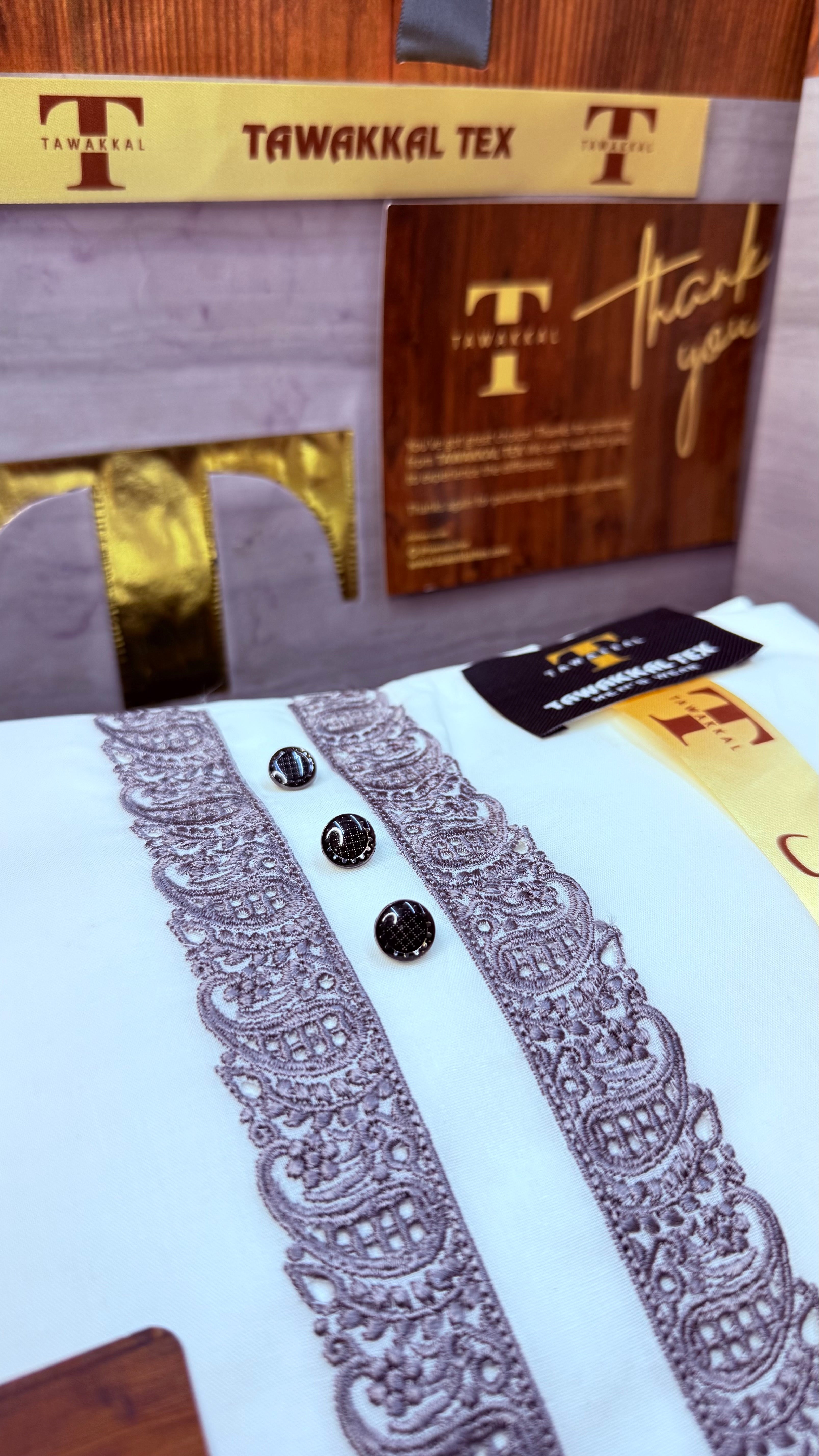 -A TABUR ORIGINAL GREY KASHMIRI IMPORTED KURTA SALWAR PATHANI.(WITH AQ365 PERFUME FREE)