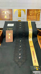 BADAR SULEMANI JET BLACK D05C08 KURTA SALAWAR (SULEMANI AZIZI EMBROIDERED COLLECTION)