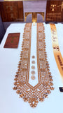 -ABEER GOLD KASHMIRI EMBROIDERY IMPORTED KURTA SALWAR PATHANI.(EID SPECIAL IMPORTED KASHMIRI COLLECTION)
