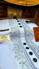 ZARWAAL SKYLINE 101-06MULTI COLOUR KASHMIRI EMBROIDERY UNSTICHED FULL KURTA SALWAR PATHANI (J. FABRIC IMPORTED) “Pics are clicked in HD cameras. Original color may vary from mobile to mobile depending on your handset. – Tawakkal Tex”
