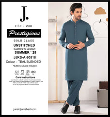 J.   JJKS-A-90518 -  TEAL BLENDED (JUNAID JAMSHED) SUMMER • 25