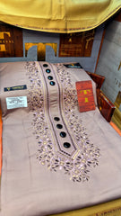 ZARWAAL ROSE DUST 101-01 MULTI COLOUR KASHMIRI EMBROIDERY UNSTICHED FULL KURTA SALWAR PATHANI (J. FABRIC IMPORTED) “Pics are clicked in HD cameras. Original color may vary from mobile to mobile depending on your handset. – Tawakkal Tex”