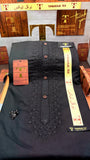 -27 MIDNIGHT BLACK KURTA SALAWAR (PREMIUM SULEMANI EMBROIDERY PATHANI)