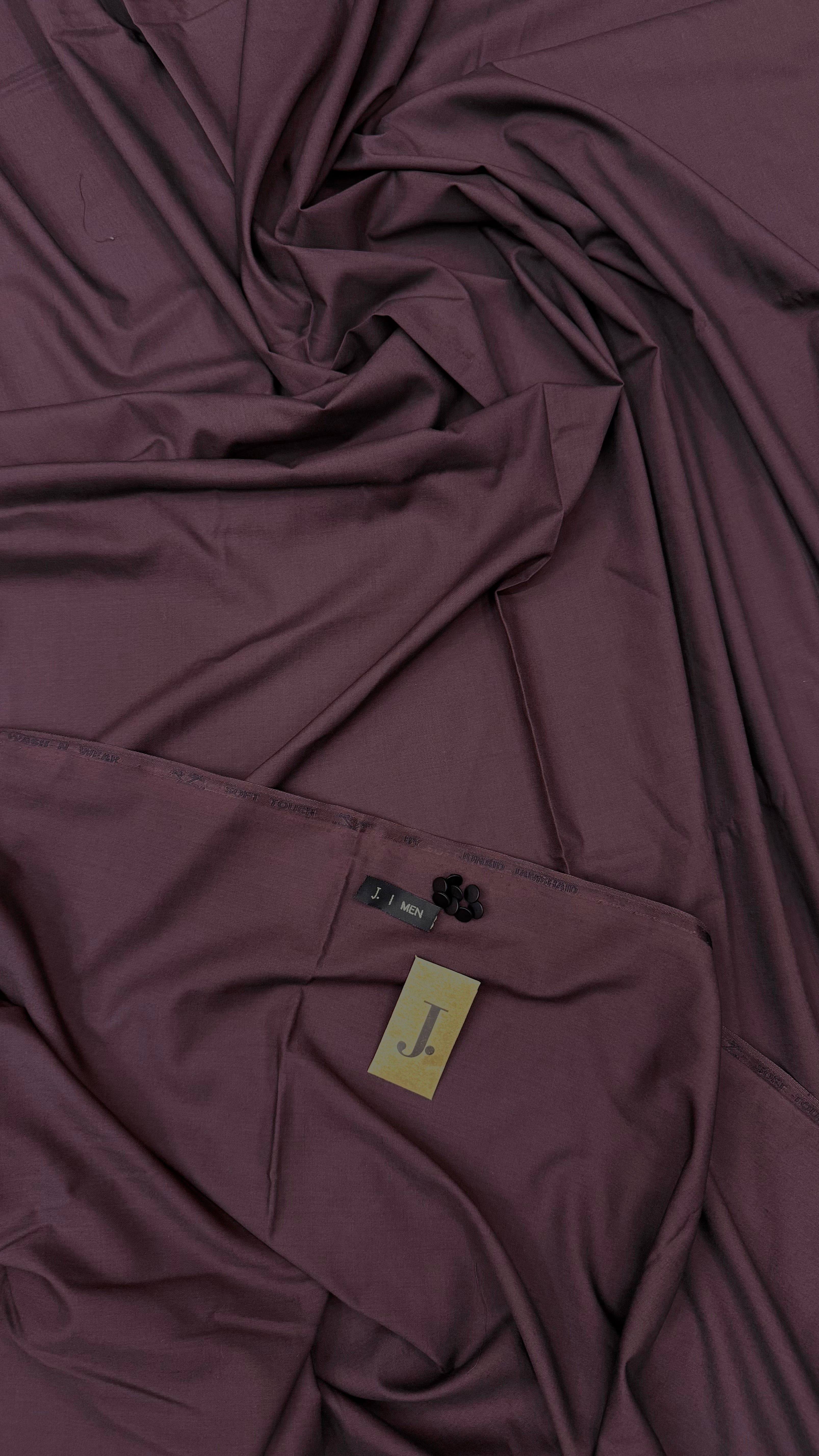 BOSKI Brownish Wine Plum (Dark) Premium Boski Unstitched Kurta Salwar Fabric