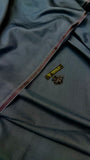 -BOSKI KING Carbon Night Ash Green Premium Boski Unstitched Kurta Salwar Fabric (TAWAKKAL TEX)